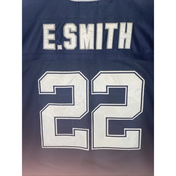 VTG Players of The Century Sewn Jersey Emmitt Smith #22 Cowboys Mens 2XL 52 Blue - Picture 2 of 9